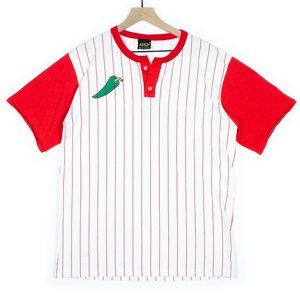 Vintage USA Jalapeno Red Pinstripe #1 Jersey